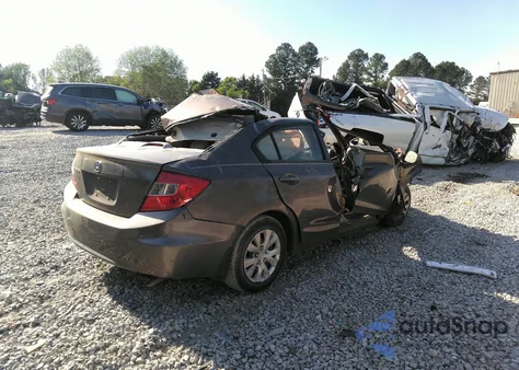 2012 Honda Civic Lx from USA, damaged, VIN 2HGFB2F57CH535489